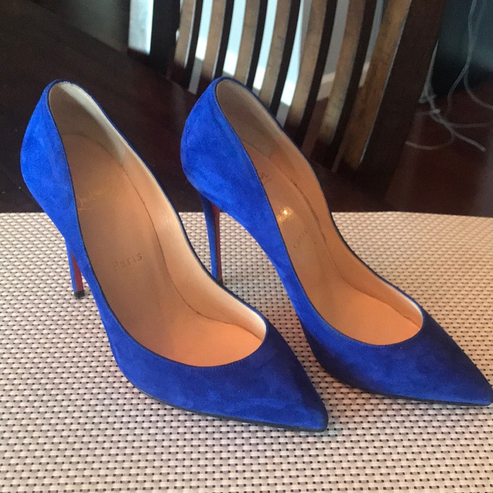 Christian Louboutin suede pumps